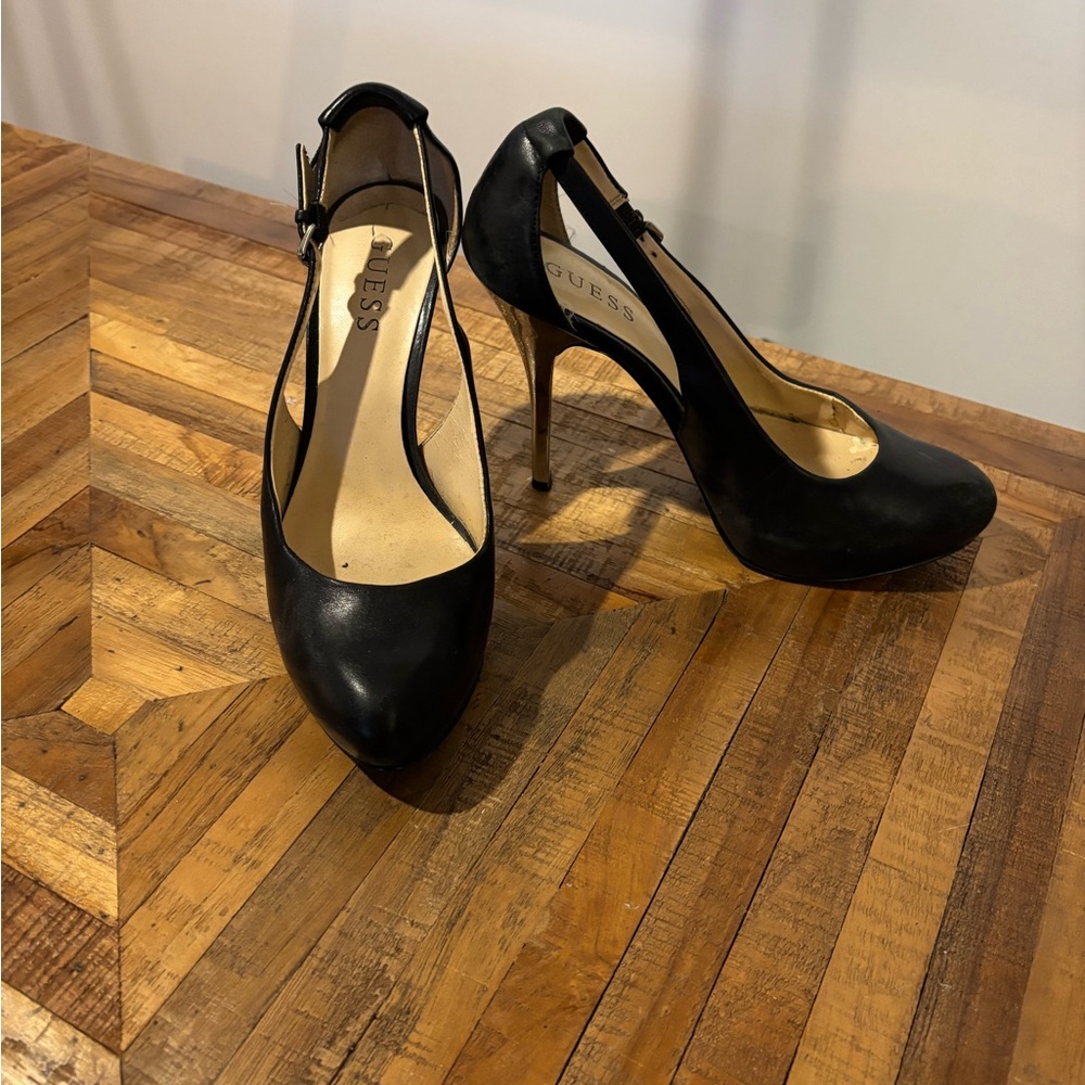GUESS Black Leather Heels - 2 similar pairs